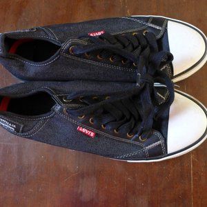 LEVIS 517002-09D ROB DENIM Men's Black/Denim Fabric Skate Shoes
